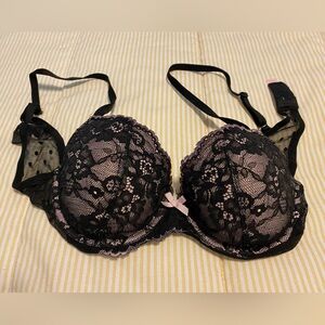VS Black lace lined Demi bra by Victoria’s Secret, 36B